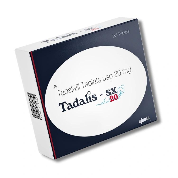 Ajanta Pharma Tadalis SX 20 타다라필 제품 박스